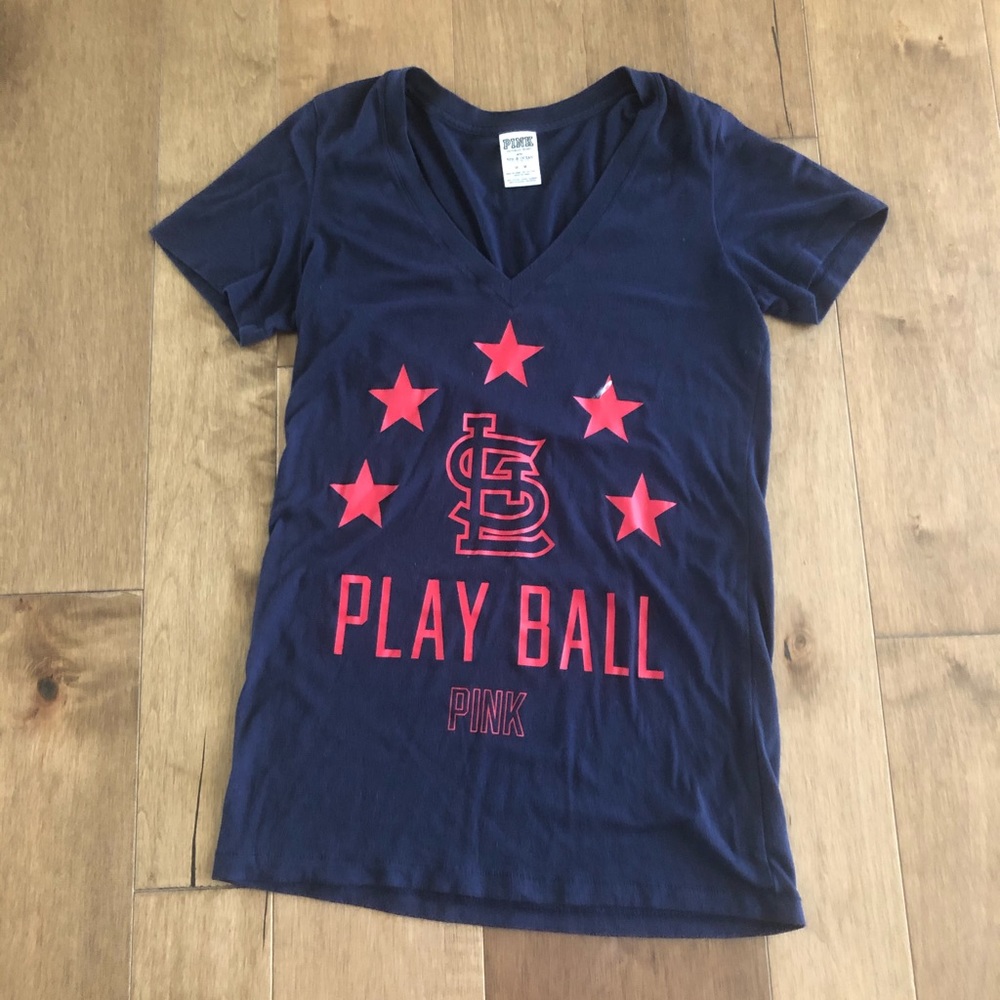PINK St. Louis Cardinals Playball T-shirt.